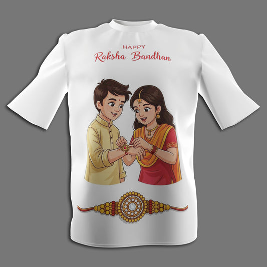 Raksha Bandhan T-Shirt, Celebrate with Cuteness & Culture